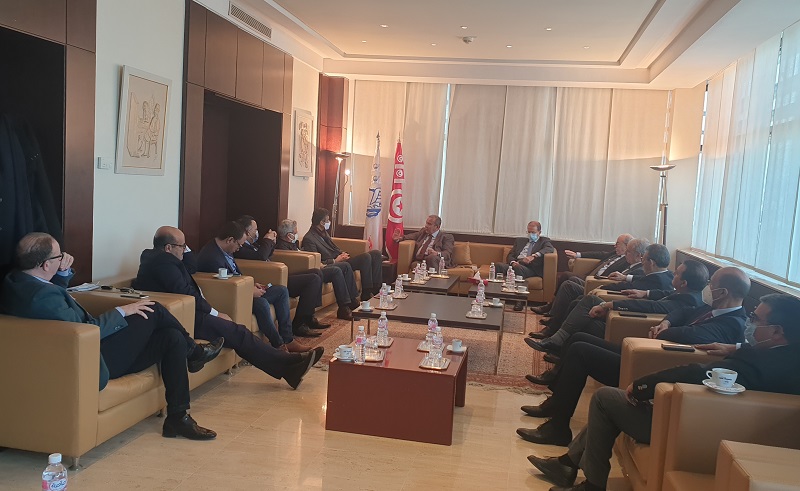 لقاء بين مسؤولي الاتحاد التونسي للصناعة والتجارة ووفد عن كتلة الإصلاح الوطني